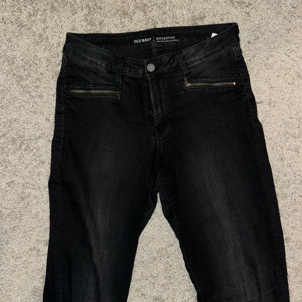 Old Navy Rockstar Black Jeans